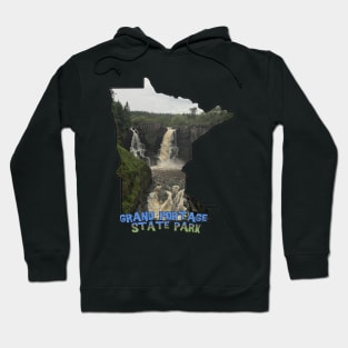 Minnesota Outline (Grand Portage State Park) Hoodie